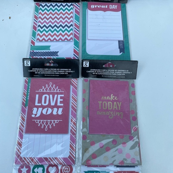 JOURNALING CARD & STICKER Set - 4 PACKS Planner Hampton Art - Picture 1 of 6
